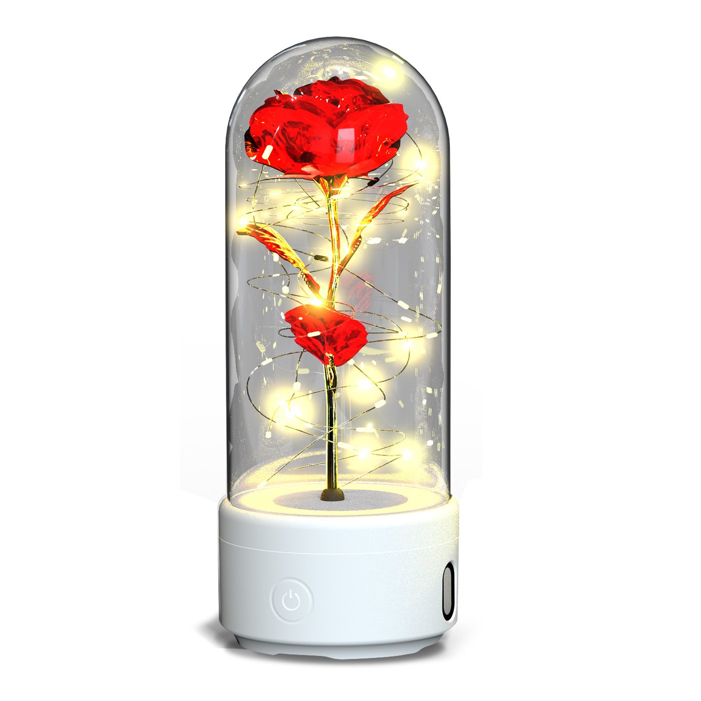 RoseLuxe Harmony™ – 2‑in‑1 LED Rose Bluetooth Speaker Night Light - Image 8